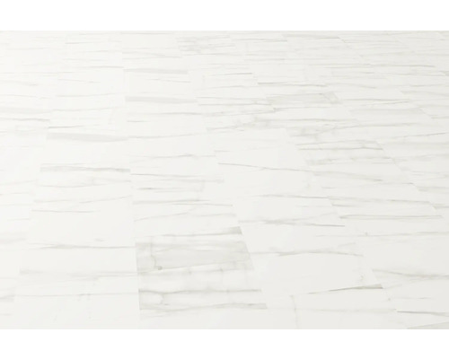 Plăci de podea din vinil montate cu decor de marmură