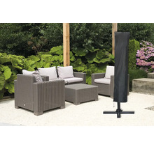 Set mobilier de grădină cu husă de protecție pentru umbrelă de soare