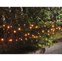 Șir de lumini cu lumină albă caldă pentru decorarea exterioară
