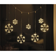 Șir luminos LED cu fulgi de zăpadă pentru decorare
