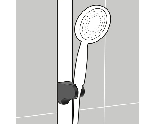 Duș de mână cu suport pentru montare pe perete