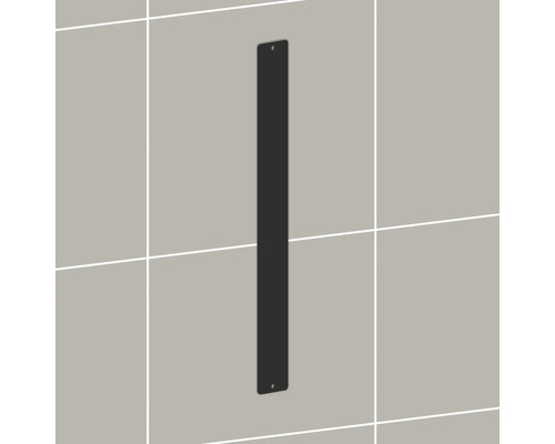 Fâșie metalică lungă și îngustă pentru montaj pe perete