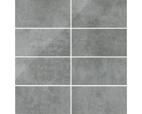 Plăci de perete gri din gresie porțelanată în format mare