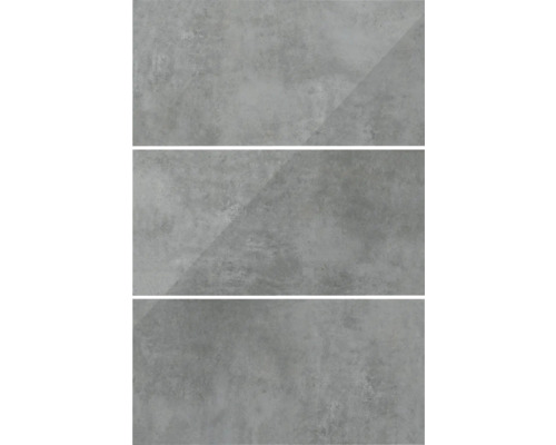 Trei plăci gri cu aspect de beton.