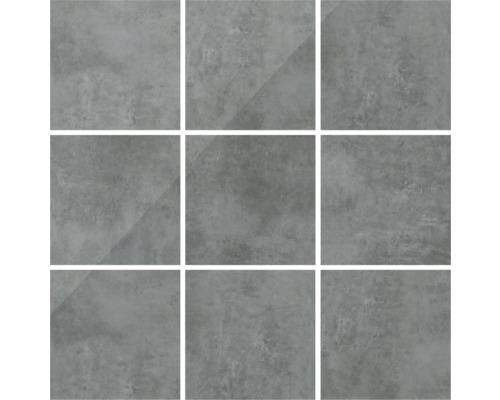 Nouă plăci gri cu aspect de ciment