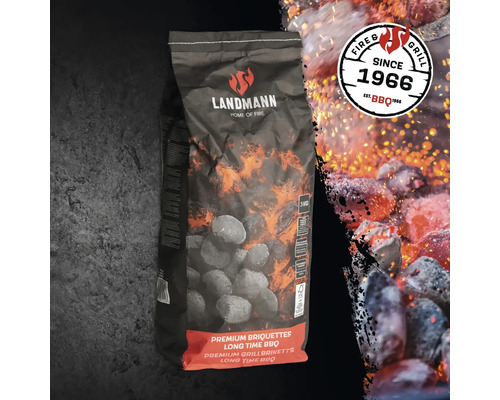 Landmann cărbune brichete Premium Long Time BBQ, 5 kg