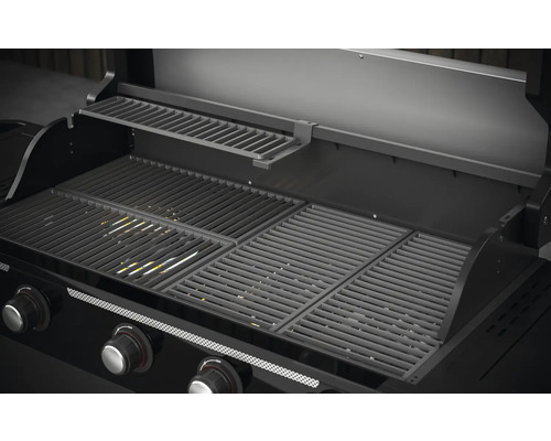 Grătar deschis cu grătar și grătar de încălzire