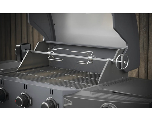 Grătar cu rotisor în detaliu