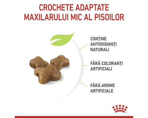 Crochete pentru maxilarul mic al pisicilor cu antioxidanți naturali, fără coloranți artificiali și arome.