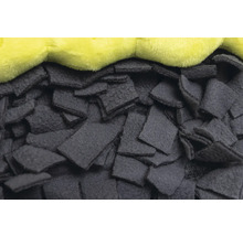 Prim-plan cu o covorașă de adulmecare pentru câini, cu pătrate din lână