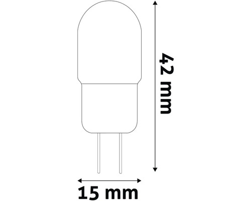 Imagine cu un bec G4 cu dimensiuni