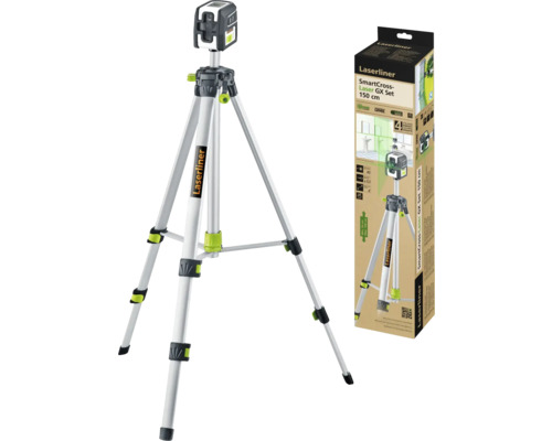 Laserliner SmartCross-Laser GX Set 150 centimetri cu trepied și ambalaj produs