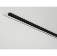 Set șină perdea plastic GK 1 canal neagră 150 cm