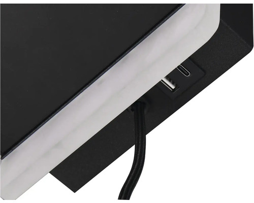 Imagine detaliată a unei lămpi cu port USB și USB-C