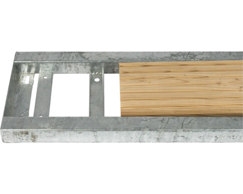 Cadru metalic cu scândură de lemn