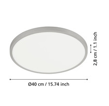 Plafonieră rotundă cu diametrul de 40 de centimetri