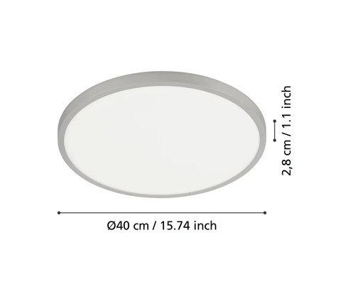 Plafonieră rotundă cu diametrul de 40 de centimetri