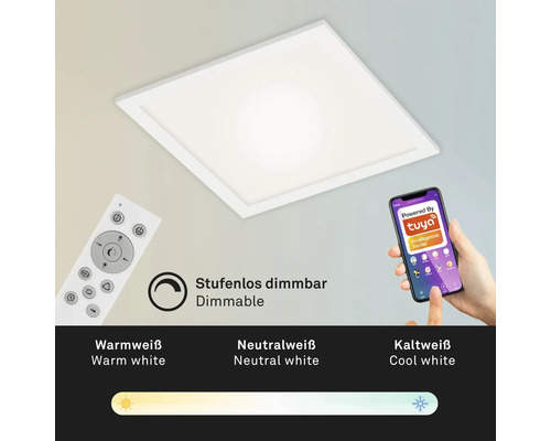 Plafonieră LED reglabilă cu telecomandă și control prin smartphone