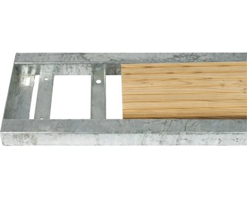 Cadru metalic cu scândură de lemn