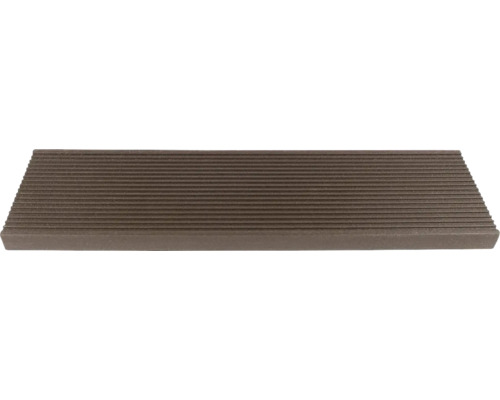 Deck din material compozit lemn-plastic cu suprafață canelată