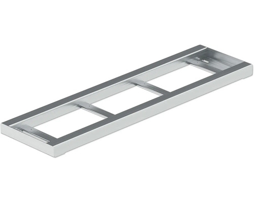 Cadru metalic cu trei decupaje dreptunghiulare pentru fixare