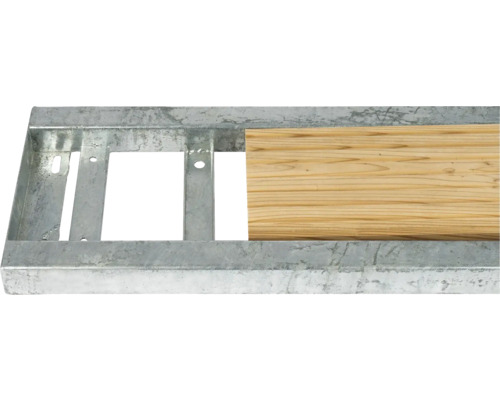 Cadru metalic cu o scândură de lemn