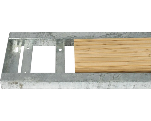 Cadru metalic cu scândură de lemn