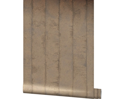 Tapet vlies 31613 Avalon aspect lemn/metal cupru 10,05x0,53 m Rola de tapet cu model cu dungi