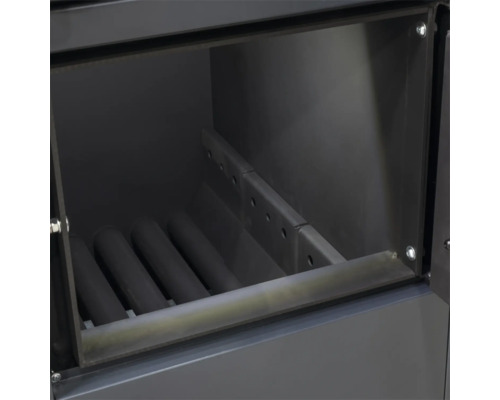 Camera de ardere a unui șemineu cu grătar și alimentare cu aer