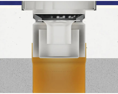 Secțiune transversală a unei spălări de toaletă pentru a ilustra modul în care funcționează