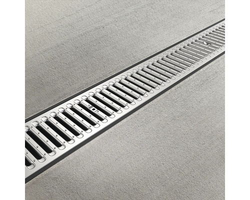 Sifon de pardoseală metalic cu capac grătar