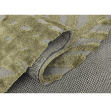 Covor rotund Miami Leaf salvie Ø 100 cm