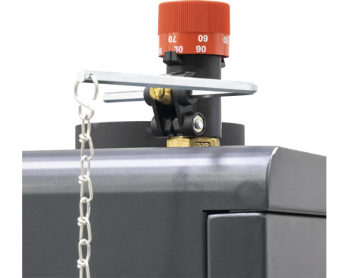 Vizualizare detaliată a unui regulator de temperatură pentru încălzire