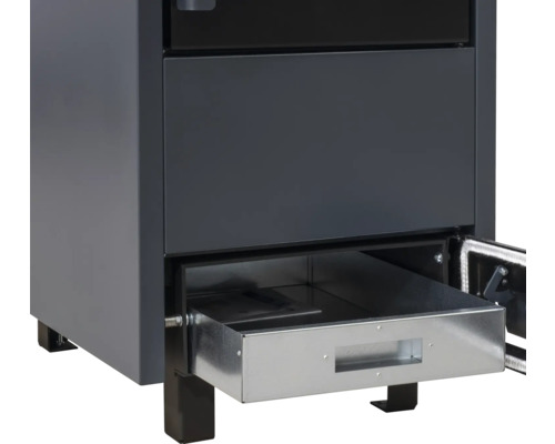 Sobă pe lemne cu cenușar deschis