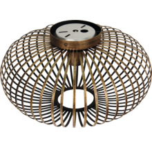 Lumină de plafon cu cușcă din bare metalice