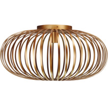 Lumină de plafon cu suporturi metalice în design oval