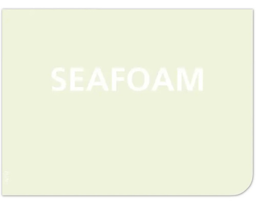 Mostră de culoare cu inscripția spumă de mare
