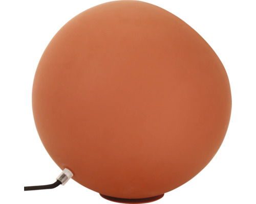 Lampă sferică de culoare teracotă
