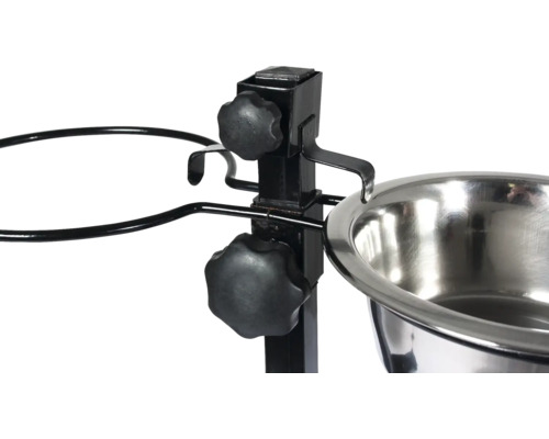 Suport reglabil pentru hrană cu vas din oțel inoxidabil pentru animale de companie