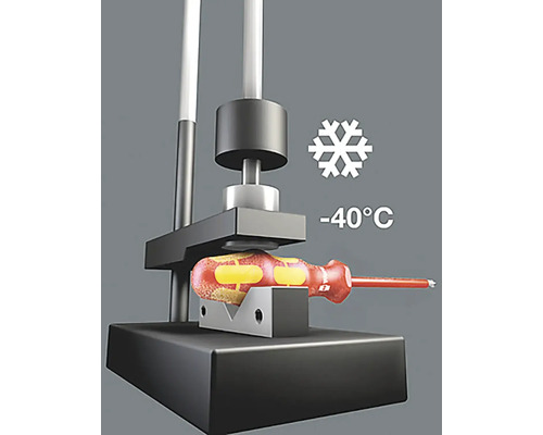 Șurubelniță în test de frig la minus 40 de grade