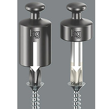 Ilustrare a presiunii de contact pe un șurub cu greutăți.