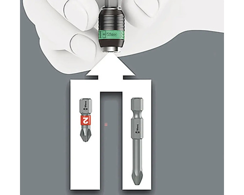 Bit șurubelniță cu suport bit Wera Logo
