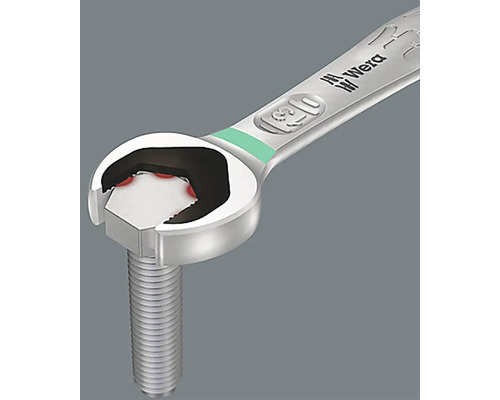 O cheie fixă apucă un șurub, Logo Wera