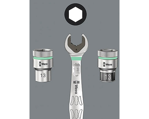 Cheie fixă Wera cu inserții de chei tubulare și hexagon