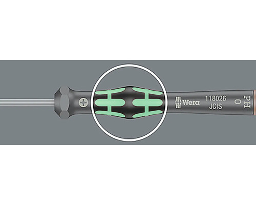 Șurubelniță Wera cu detalii de prindere