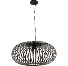 Lumină suspendată cu abajur oval din bare metalice