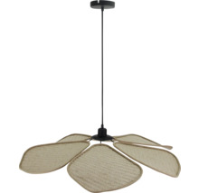 Lampa suspendată cu abajur din ratan