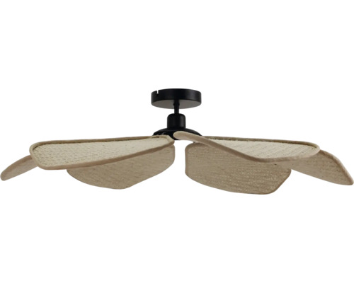 Ventilator de tavan cu pale din ratan