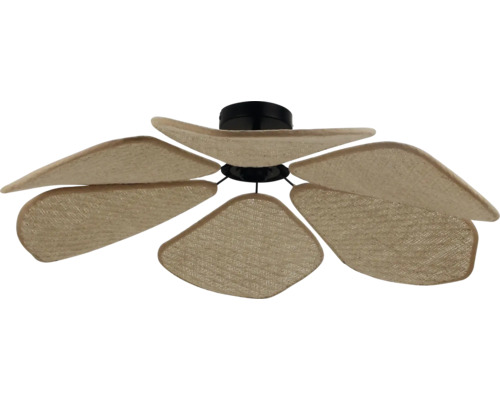 Ventilator de tavan cu pale din material natural