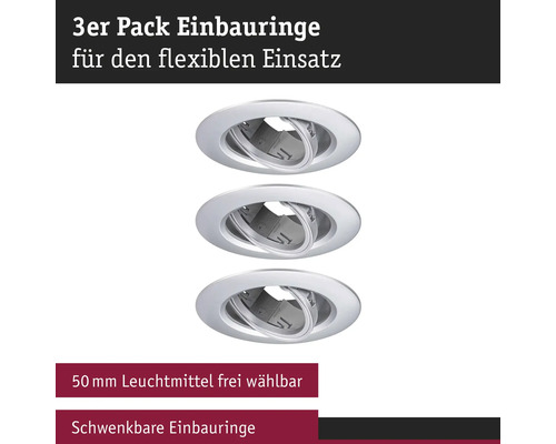 Pachet de trei inele de montaj pentru utilizare flexibilă